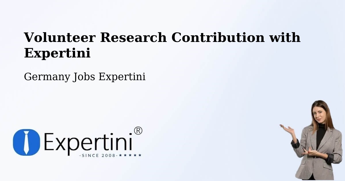 Volunteer Research Contribution Program – Varrel - Germany Jobs Expertini